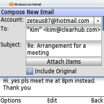 Windows Live Hotmail PUSH emails screenshot 6/6