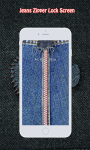 Jeans Zipper Lock Screen screenshot 1/6