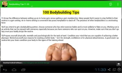 100 Body Building Tips 2014 screenshot 2/3