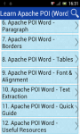 Learn Apache POI Word screenshot 1/3