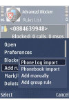 Advanced Blocker for S60 screenshot 1/1