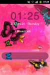 GO Locker Theme Butterfly Pink screenshot 1/4