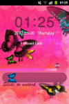 GO Locker Theme Butterfly Pink screenshot 4/4