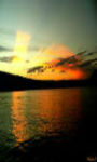 Beautiful sunset over the lake wallpaper HD screenshot 1/3