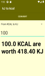 Converter kJ to kcal  screenshot 4/4