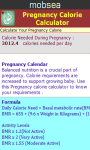 Pregnancy Calorie Test screenshot 3/3