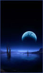 Blue moon over the lake Wallpaper HD screenshot 1/3