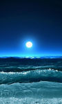 Blue moon over the lake Wallpaper HD screenshot 3/3