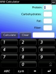 WW Calculator for Blackberry screenshot 1/1