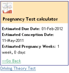 Pregnancy Test Calculator screenshot 2/2