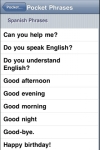 Pocket Spanish Phrases screenshot 1/1