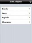 MMA Tracker screenshot 1/1