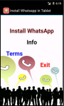 Install Whatsapp in Tablet screenshot 2/3