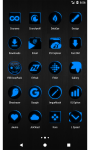 Flat Black and Blue Icon Pack Free screenshot 3/6