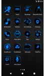Flat Black and Blue Icon Pack Free screenshot 4/6