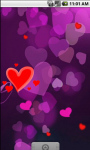Romantic Love Purple Live Wallpaper screenshot 1/4