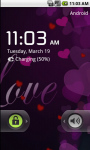 Romantic Love Purple Live Wallpaper screenshot 4/4