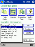 LingvoSoft FlashCards English <-> Czech for Pocket PC screenshot 1/1