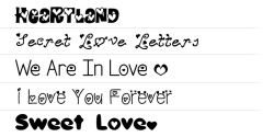 ★ Love for FlipFont® free screenshot 1/1