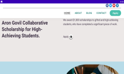Aron Govil Collaborative Scholarship screenshot 4/4