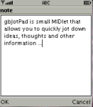 gbJotPad screenshot 1/1