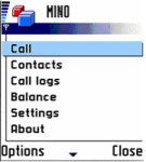 MINO - VoIP for JAVA phones screenshot 1/1