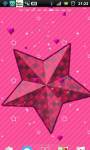 Pink Love Sparkle Star Live Wallpaper screenshot 3/6
