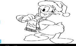 Donald Duck coloring screenshot 1/3