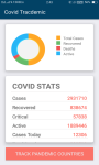 Covid Trackdemic - Track Coronavirus pandemic screenshot 1/3