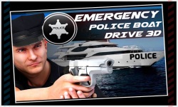 Emergency Police Boat Drive 3d screenshot 1/5