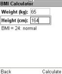 BMI Evaluator screenshot 1/1