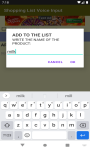 Shopping List Voice Input Speaking screenshot 1/4