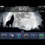 Full Moon Wolf Theme BalckBerry 9700 screenshot 2/4