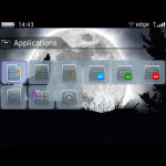 Full Moon Wolf Theme BalckBerry 9700 screenshot 4/4