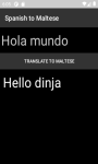 Language Translator Spanish to Maltese   screenshot 1/4