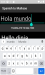 Language Translator Spanish to Maltese   screenshot 2/4
