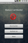 Maduzz Call Blocker screenshot 1/3