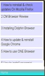 Browsers FAQs screenshot 1/1