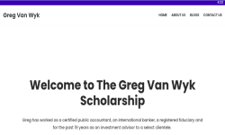 Greg Van Wyk Scholarship screenshot 4/4