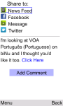 VOA Portuguese for Java Phones screenshot 6/6