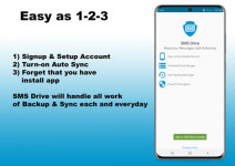 SMS Drive: Message Backup Restore and Sync screenshot 1/6