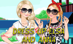 Dress up Elsa and Anna to rest screenshot 1/4