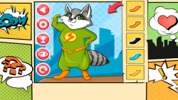 Raccoon Superhero Salon screenshot 2/3