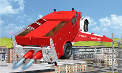 Flying Firetruck City Pilot 3D screenshot 1/4