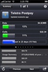 Telstra compatible Mobile Phone and Bigpond usage screenshot 1/1