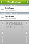 Fitness World Booking screenshot 1/1