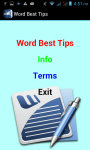 Word Best Tips screenshot 2/3