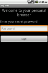 Secret Browser screenshot 1/1