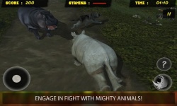 Angry Wild Rhino Attack 3D screenshot 3/4