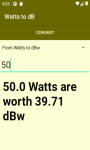 Decibels to Watts Converter  screenshot 4/4